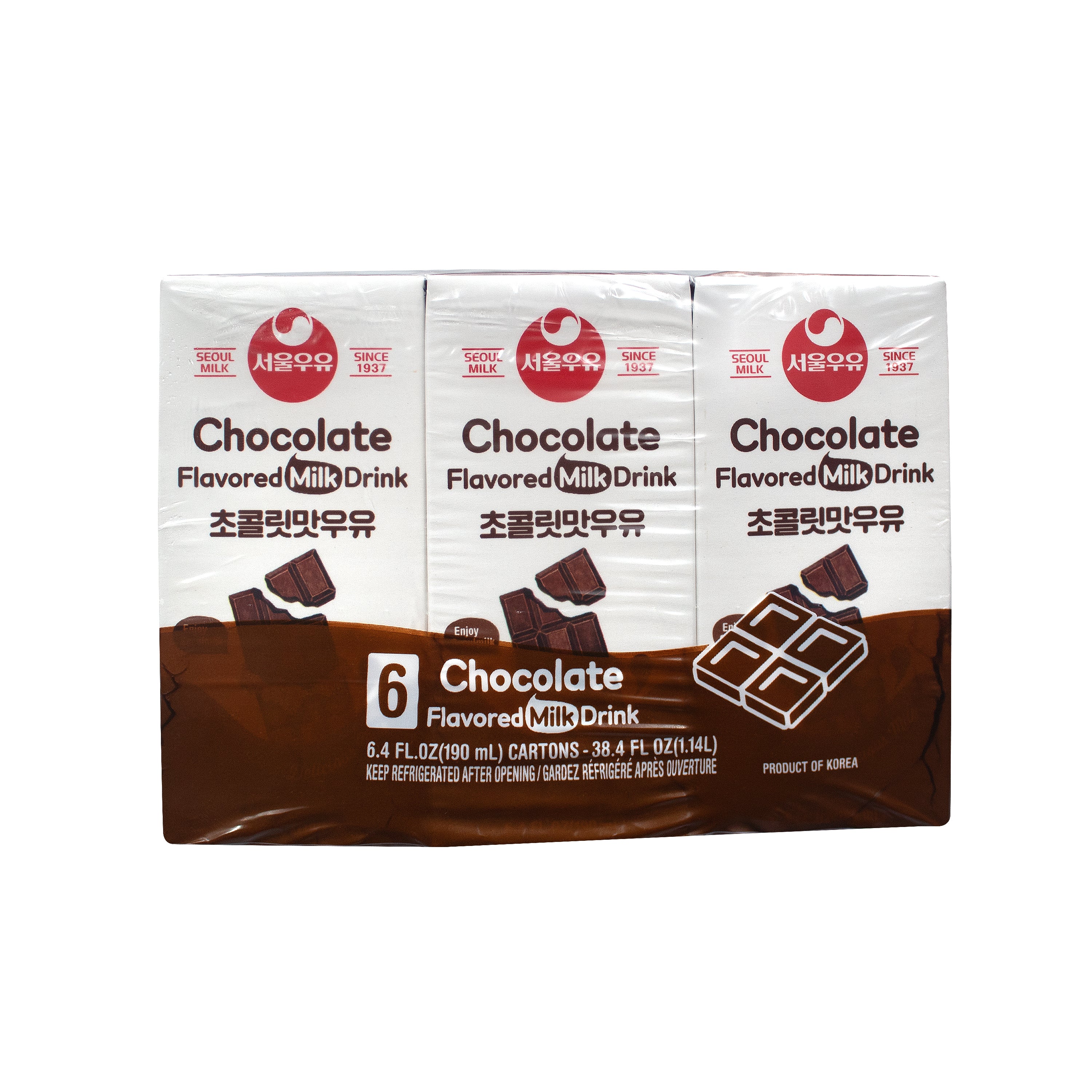 Seoul Chocolate Milk — Seoul Dairy chocolate flavored milk drink – Front