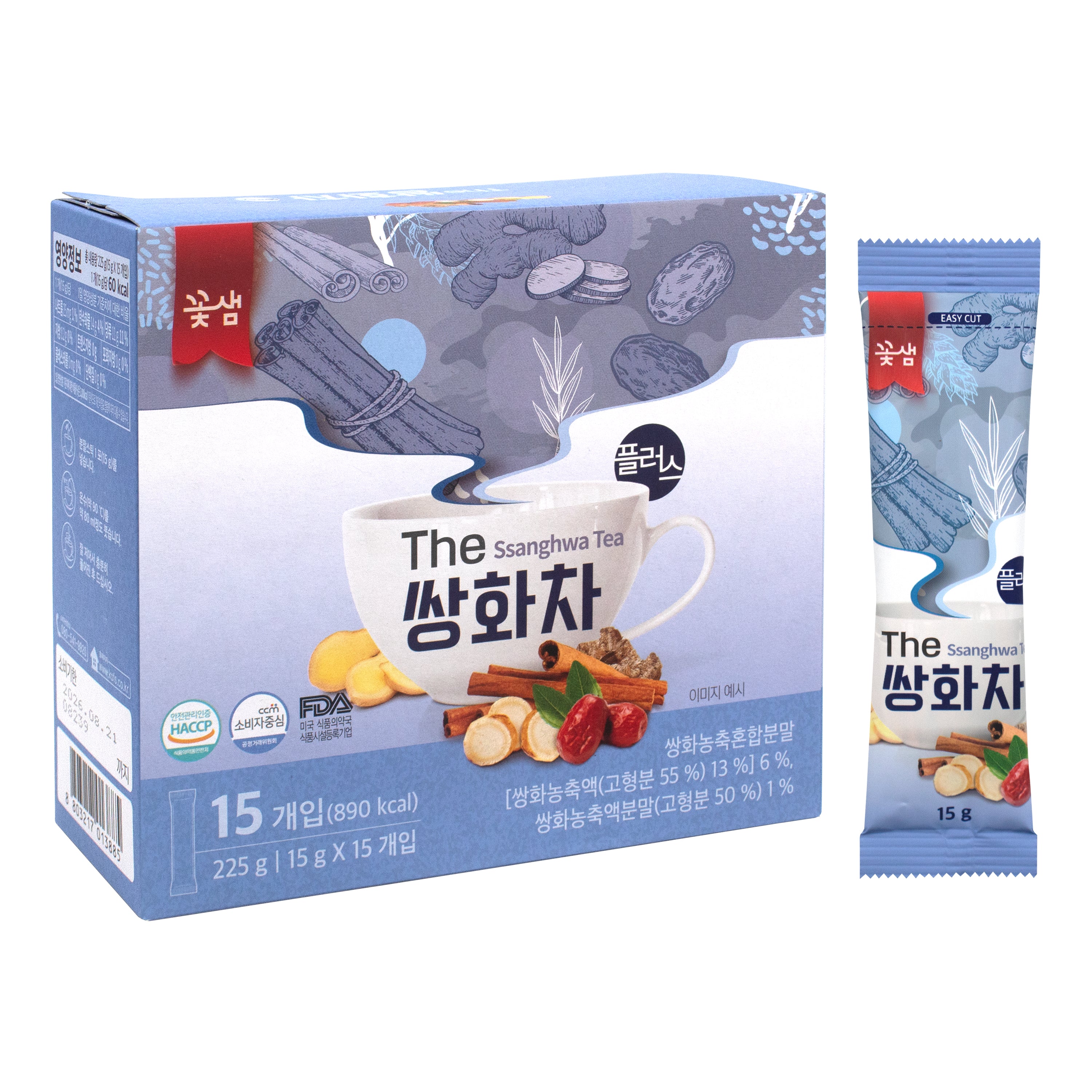 Ssanghwa Tea — Korean black herbal tonic tea bags – Angle
