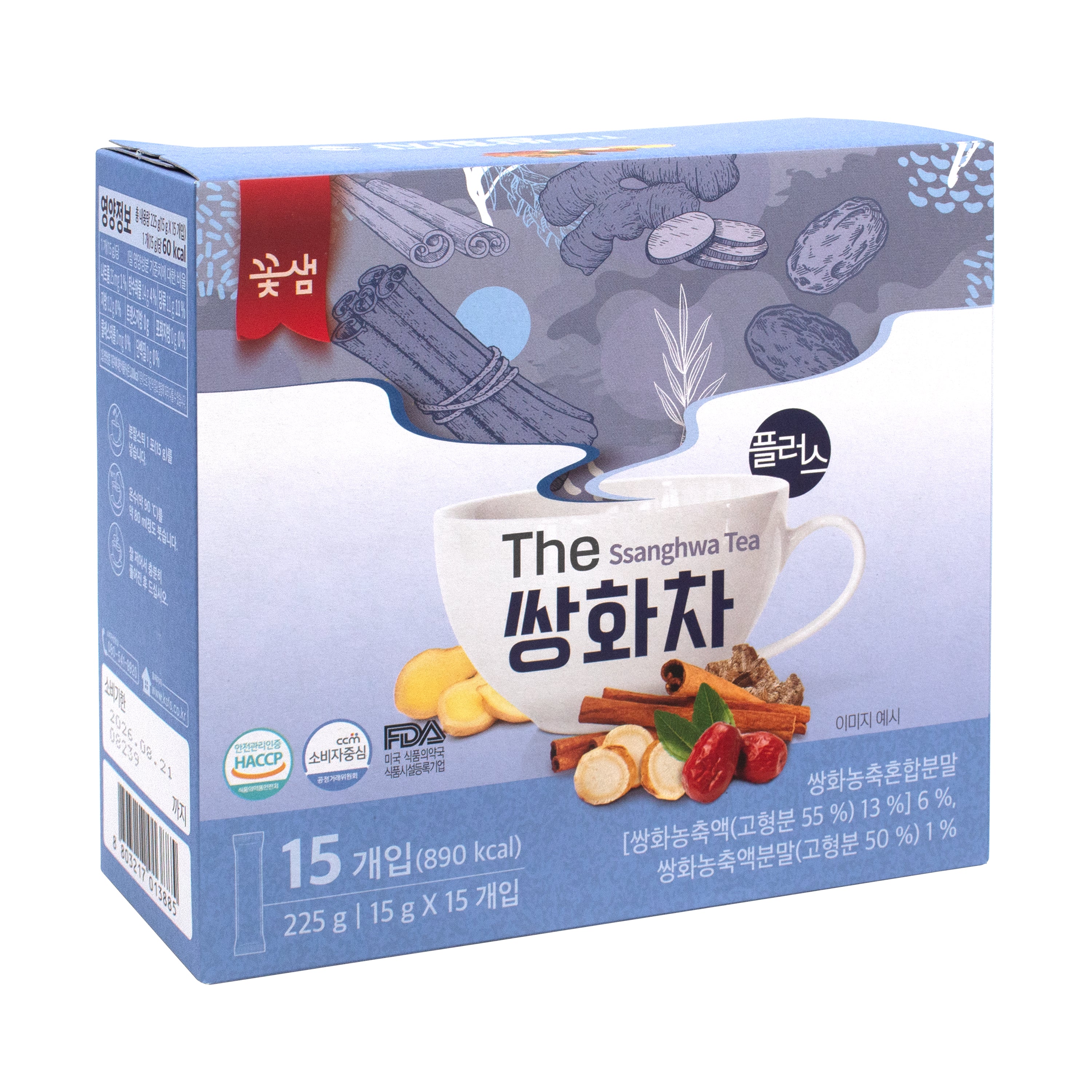 Ssanghwa Tea — Korean black herbal tonic tea bags – Angle2