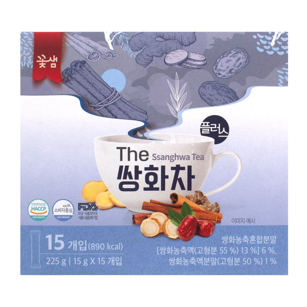 Ssanghwa Tea — Korean black herbal tonic tea bags – Front