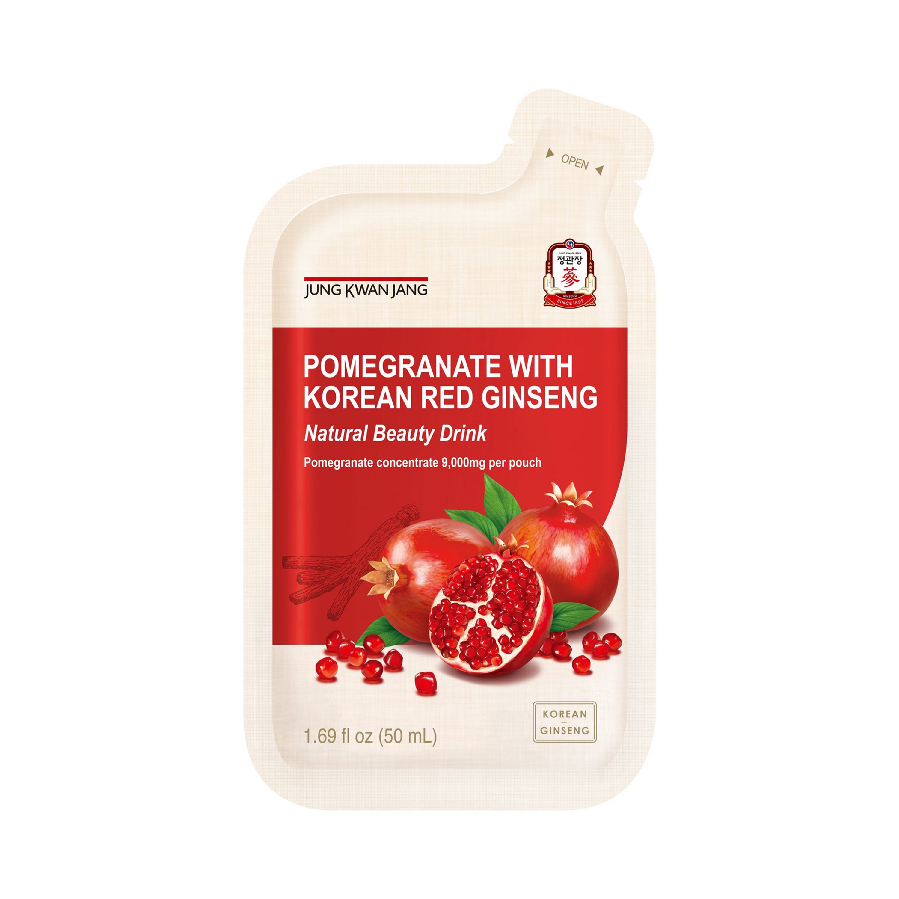 Pomegranate with Red Ginseng — Pomegranate and red ginseng health drink shots