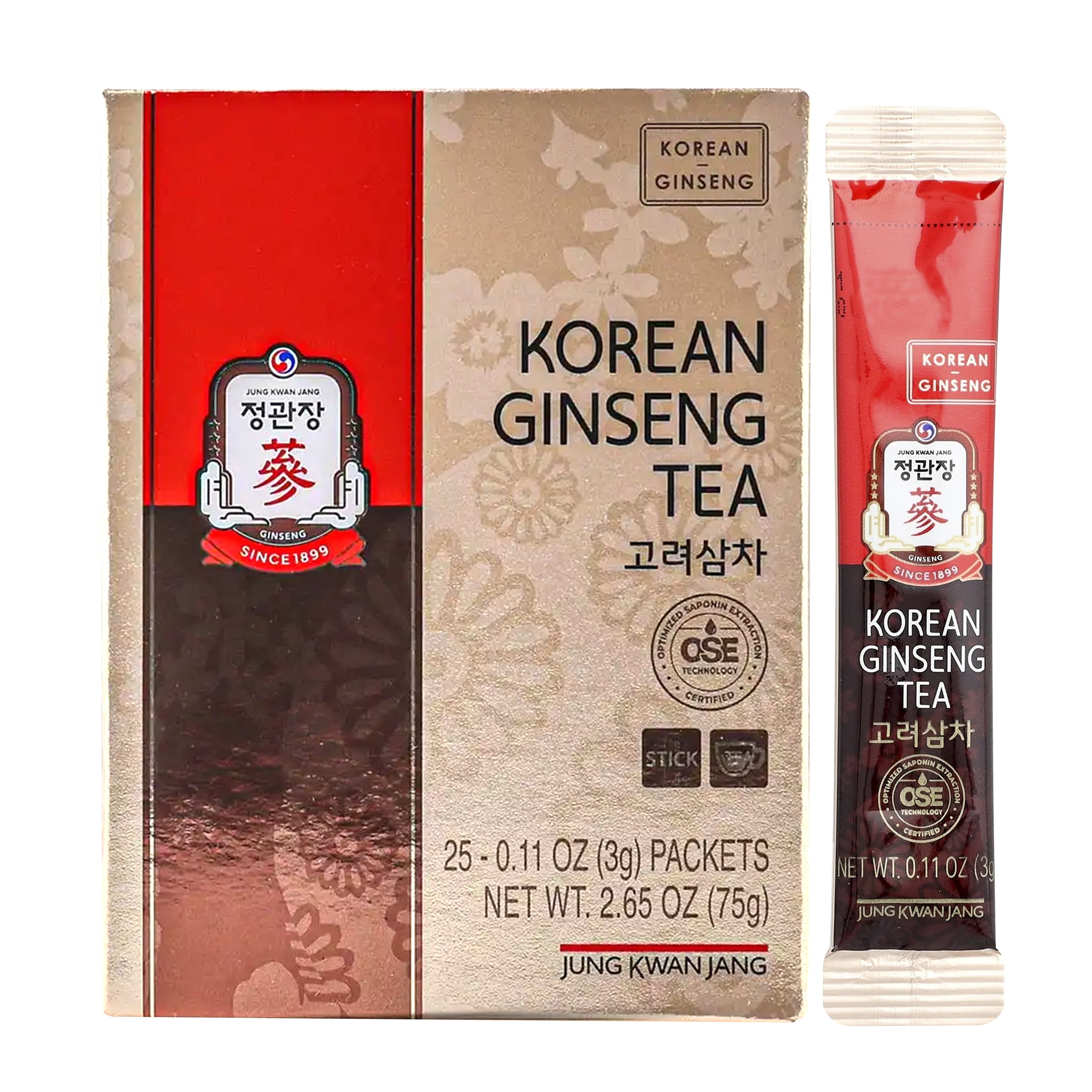 Korean Ginseng Tea — Korean ginseng tea bags – Front