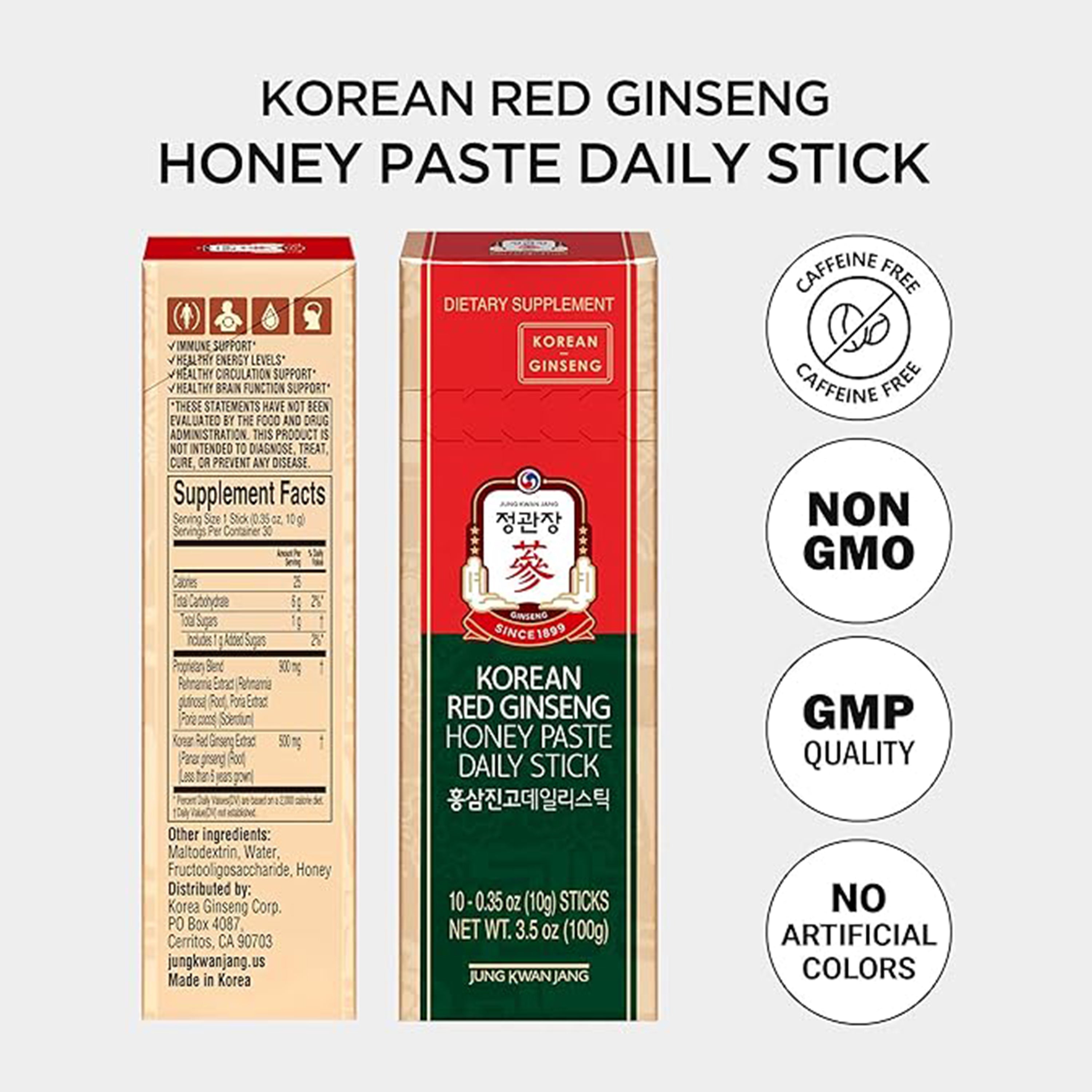 KRG Honey Paste Daily Stick — Korean Red Ginseng Honey Paste Daily Stick