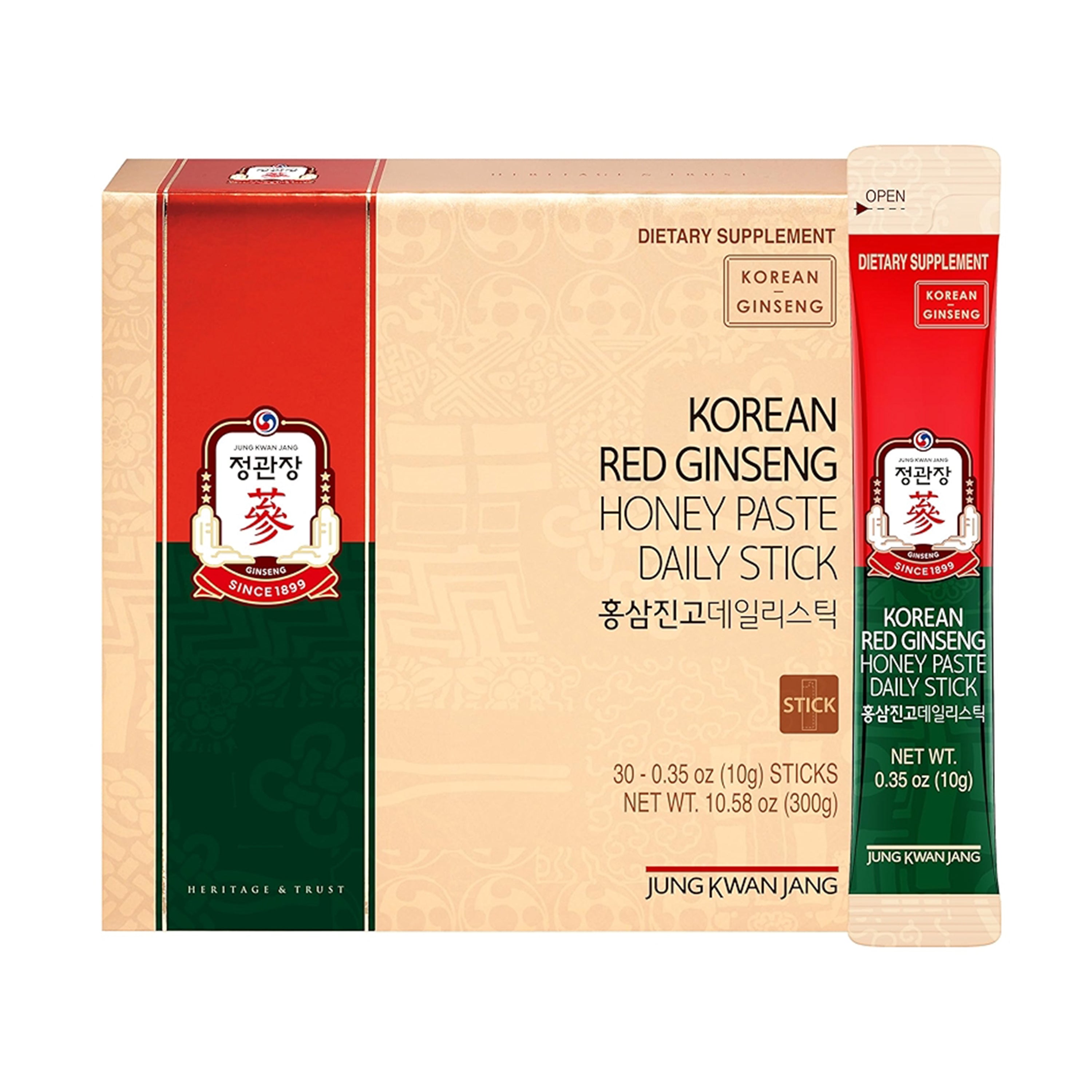 KRG Honey Paste Daily Stick — Korean Red Ginseng Honey Paste Daily Stick – Front