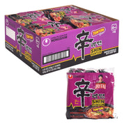 Shin Ramyun Tom Yum - open 16-bag case shown with one 4-bag pack