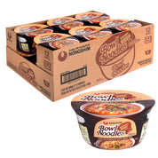 Bowl Noodle — Savory Beef — wholesale case shown with one bowl