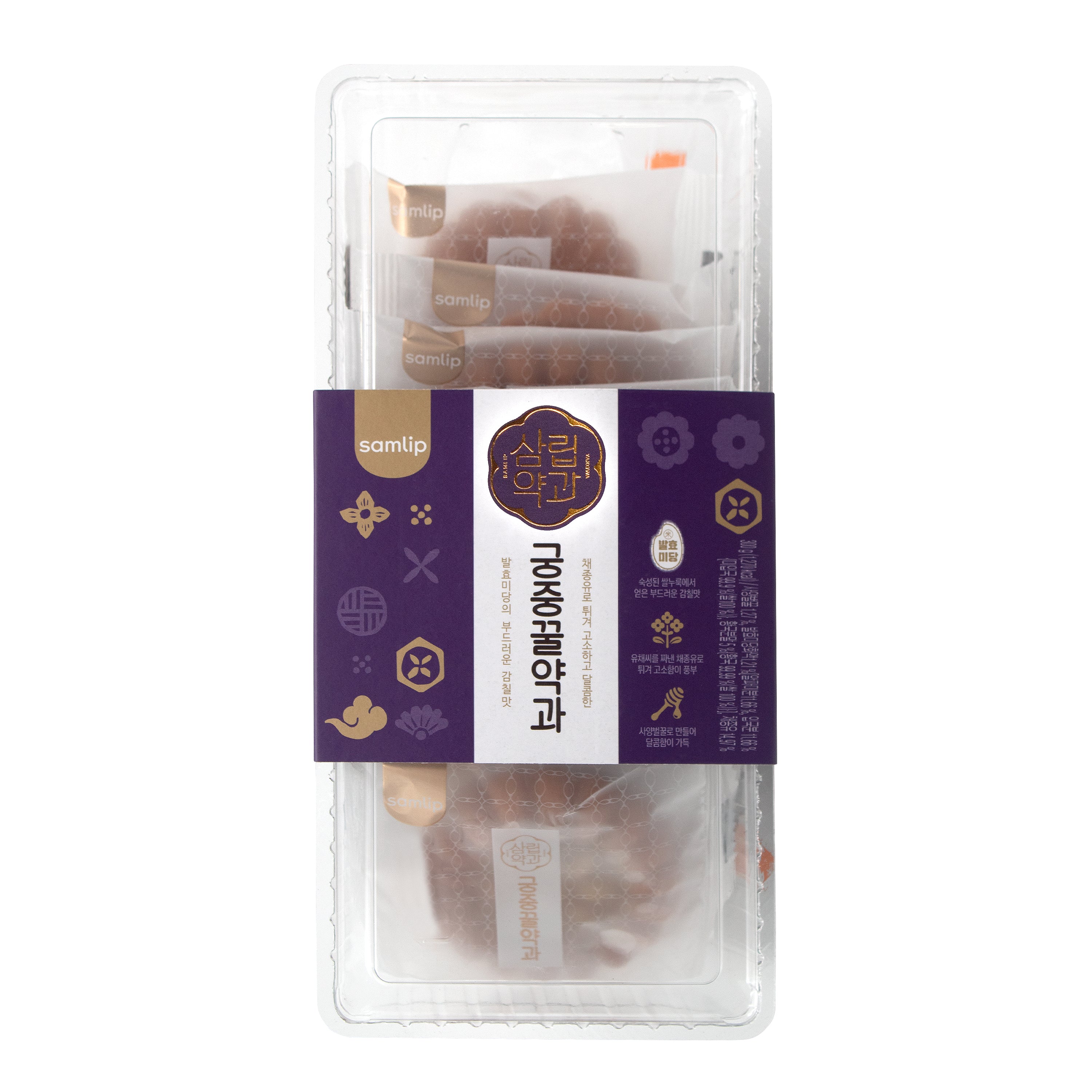 Royal Yakgwa — Royal Honey Korean Deep-Fried Cookies – Front