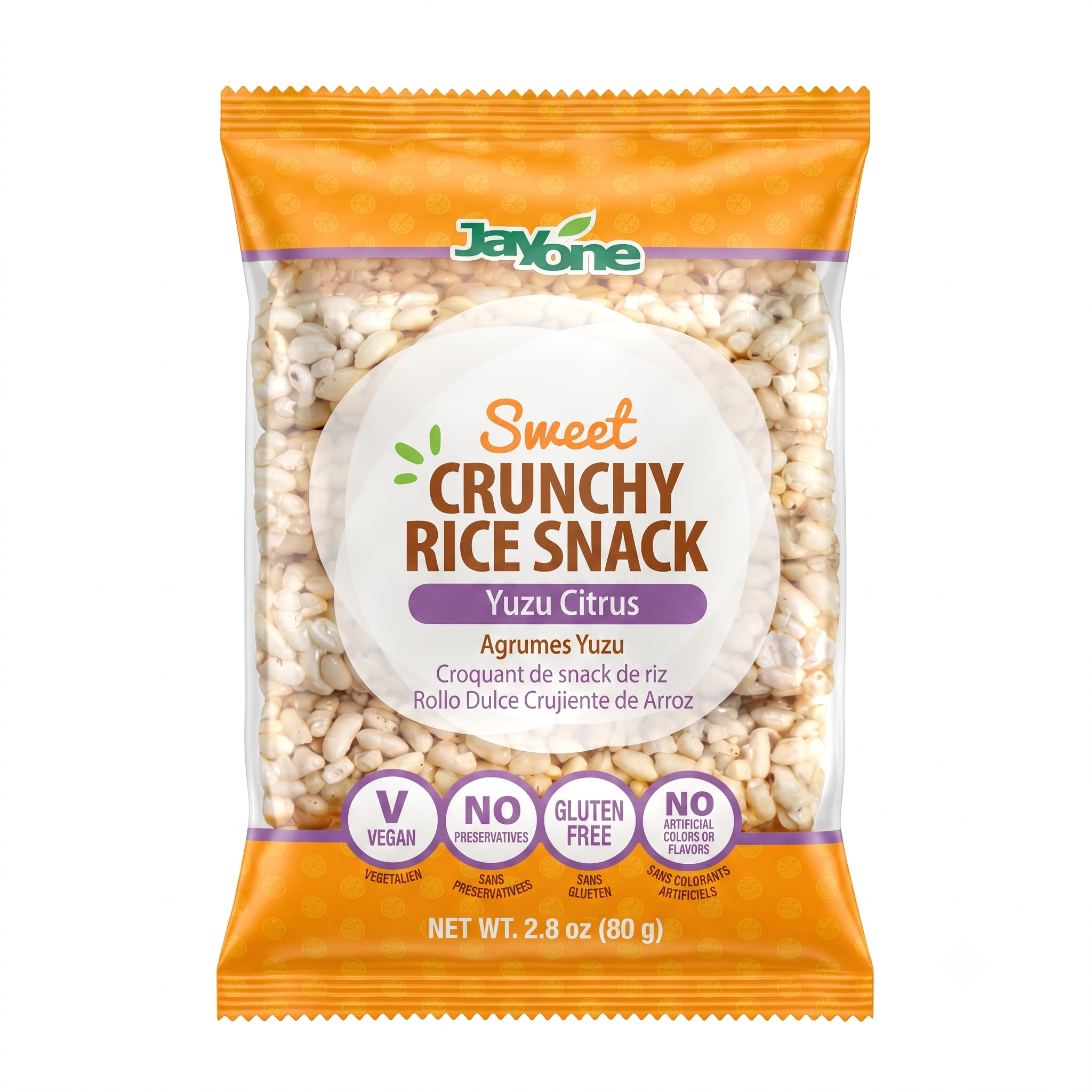 Crunchy Rice Snack — Yuzu Citron