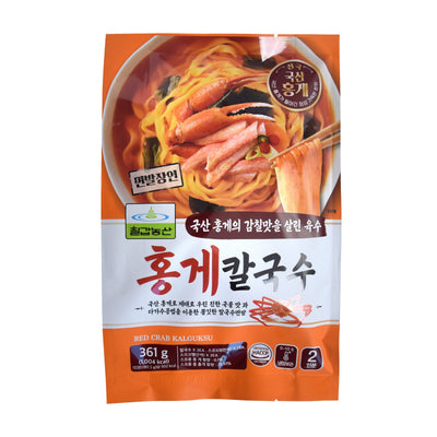 Kalguksu — Red Snow Crab Knife-Cut Noodle – Front