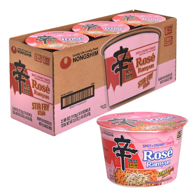 Shin Ramyun Rose — Big Bowl Multipack – Front
