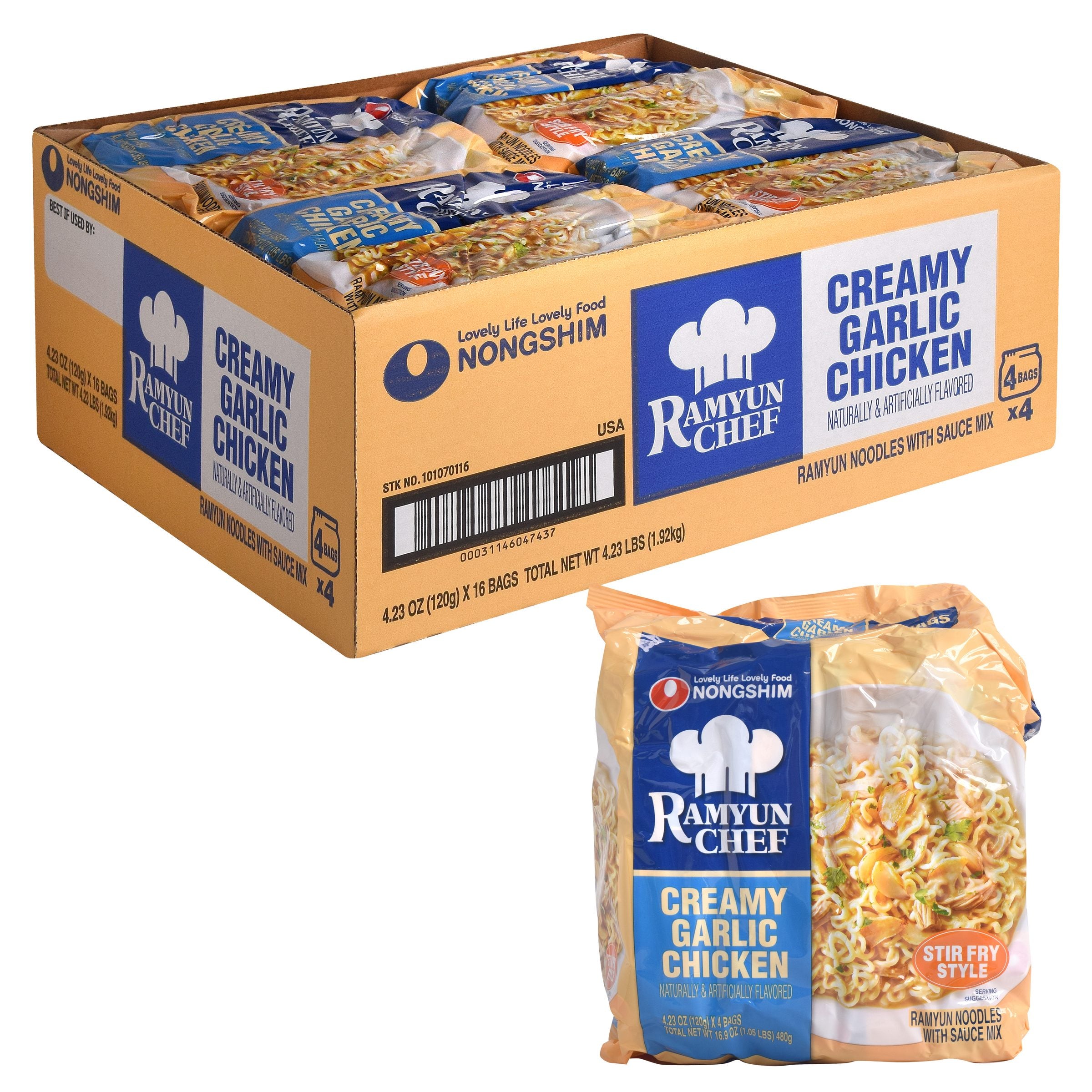 Ramyun Chef-Multi/Creamy Garlic Chicken – Front