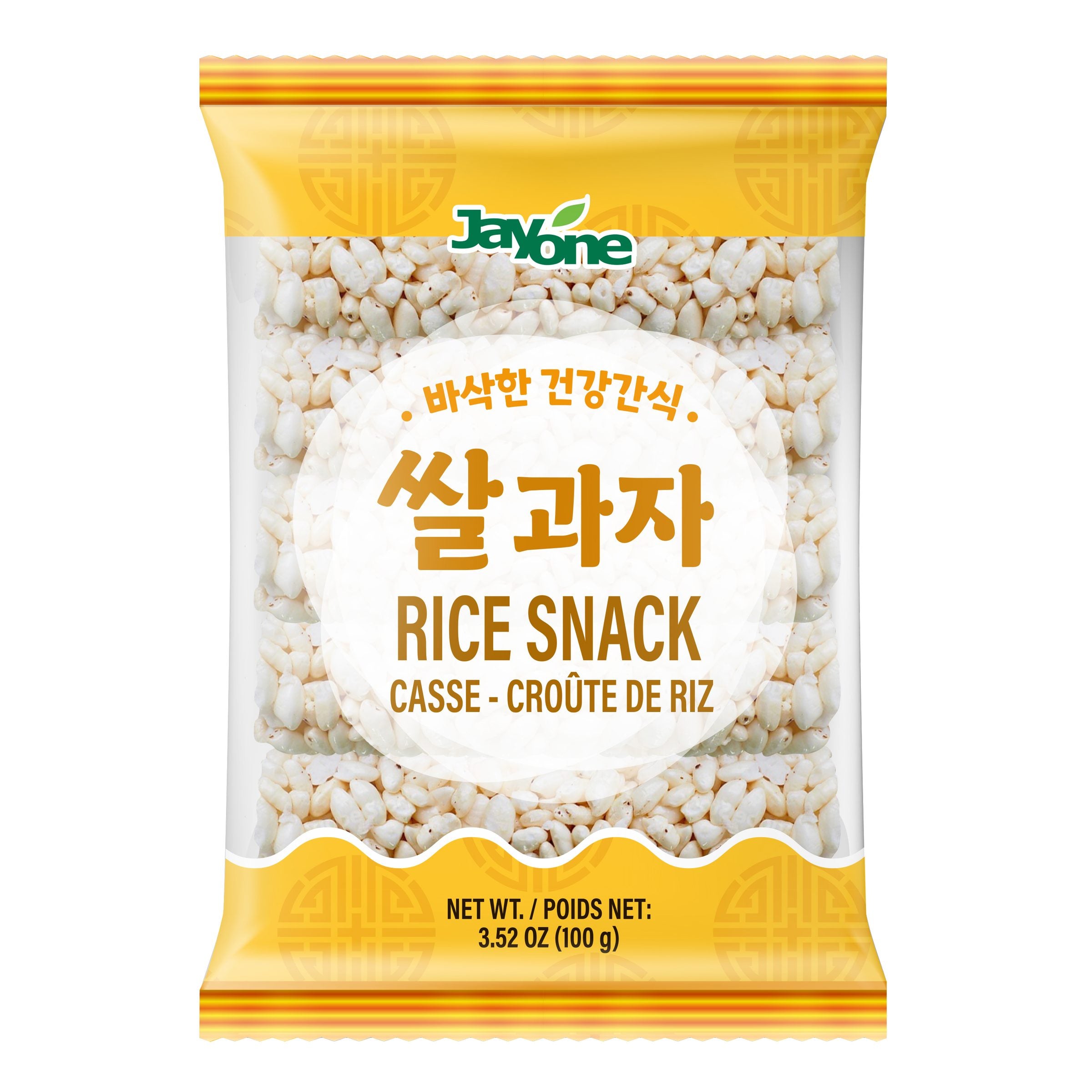 Rice Snack Roll — Crunchy Rolled Rice Snack – Front