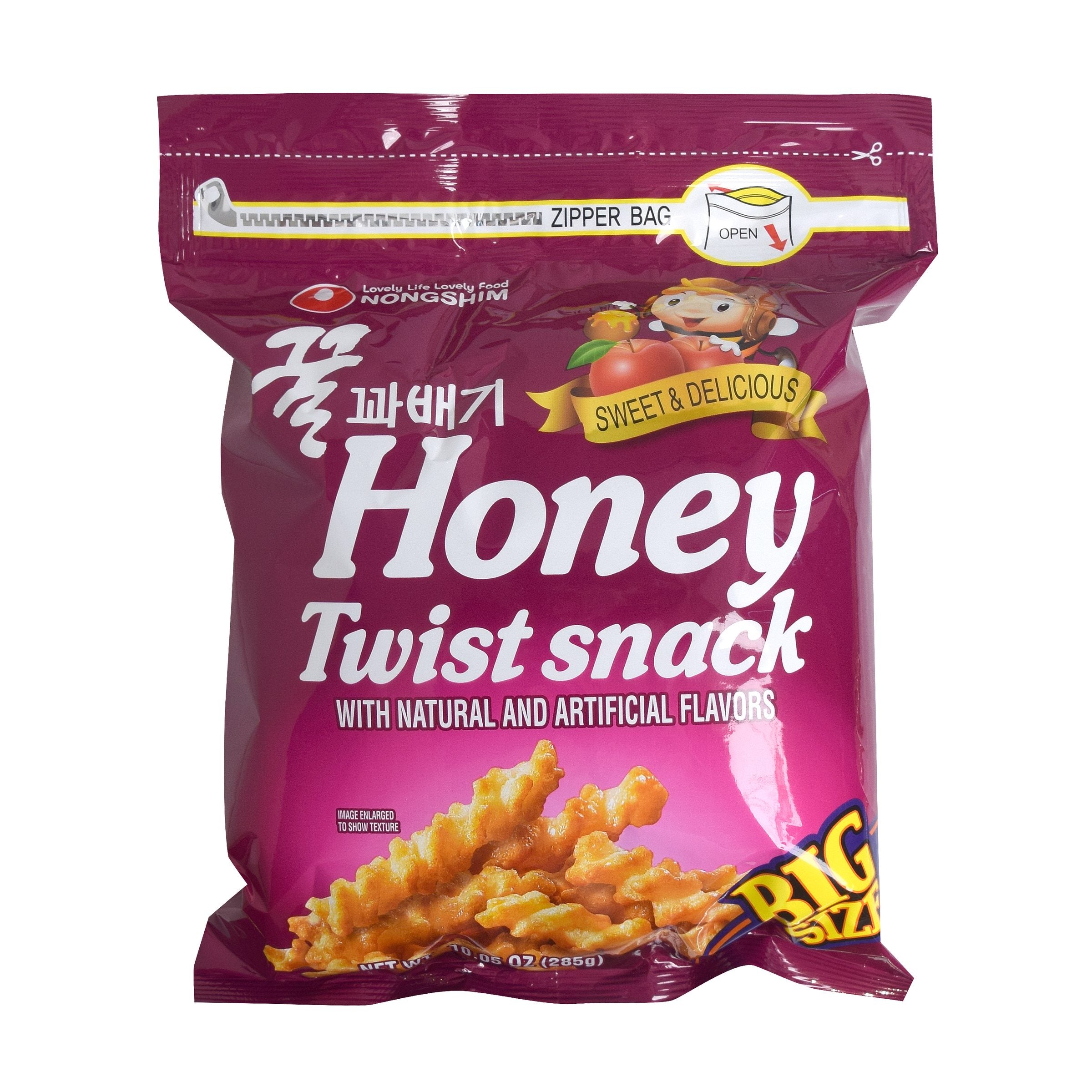 Honey Twist Snack — Large – Front