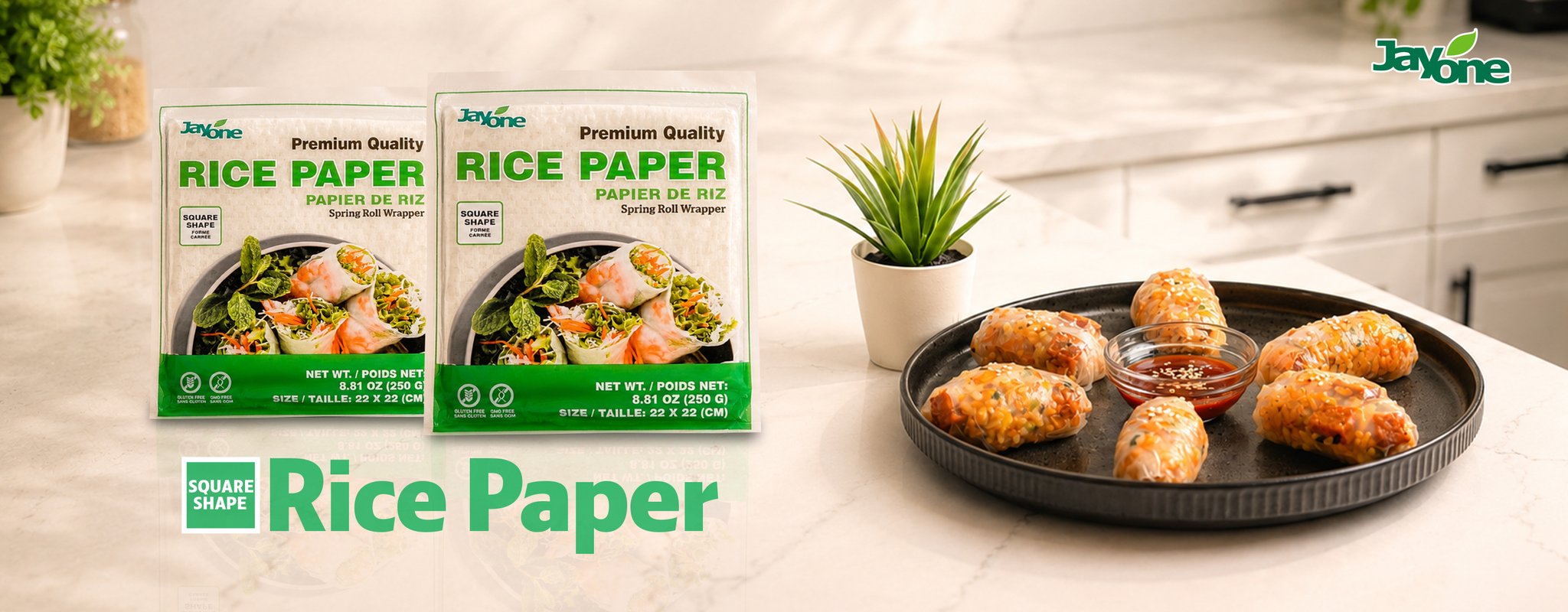 Jayone Premium Rice Paper spring roll wrapper