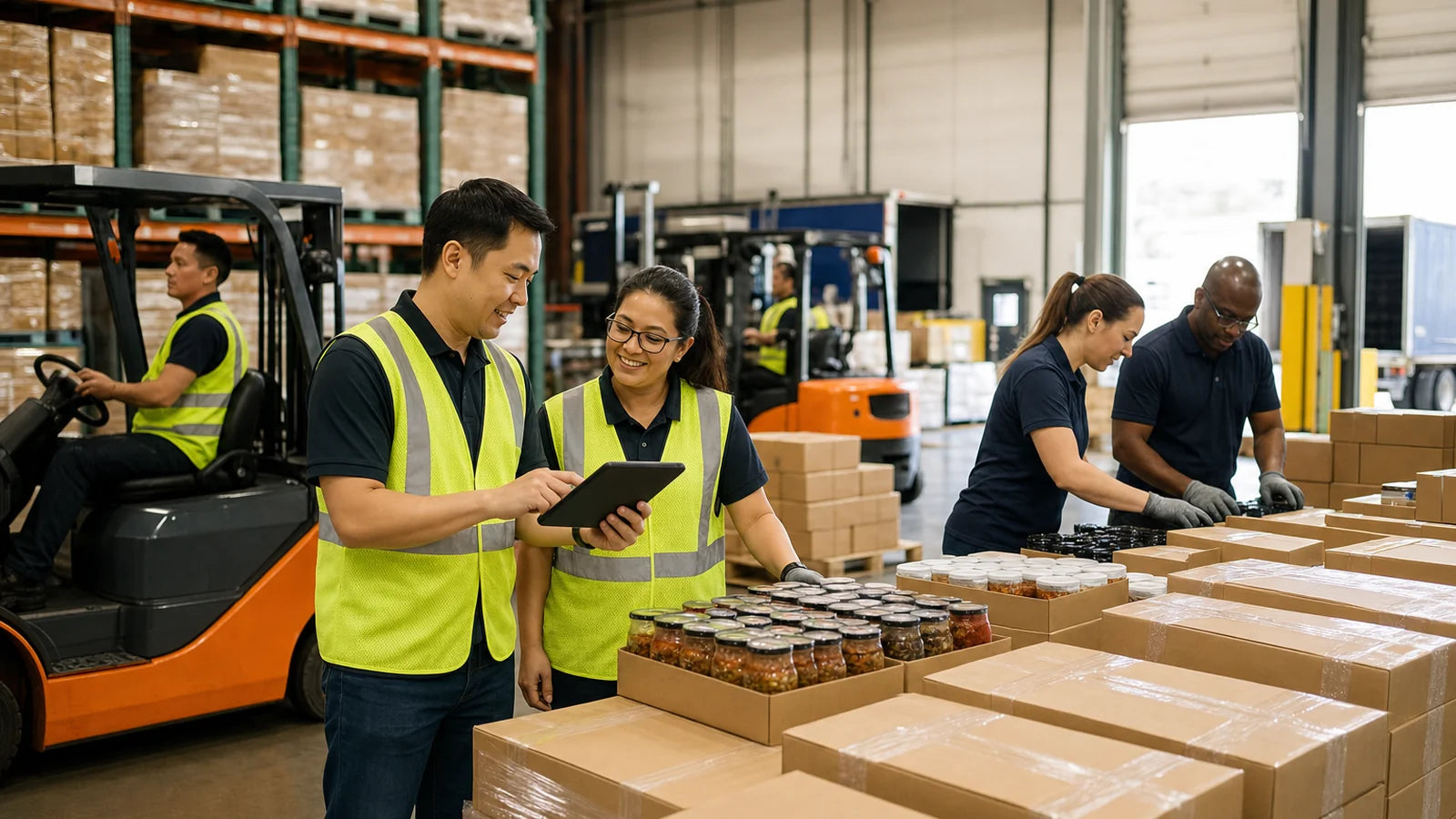 The Jayone warehouse and distribution team at work