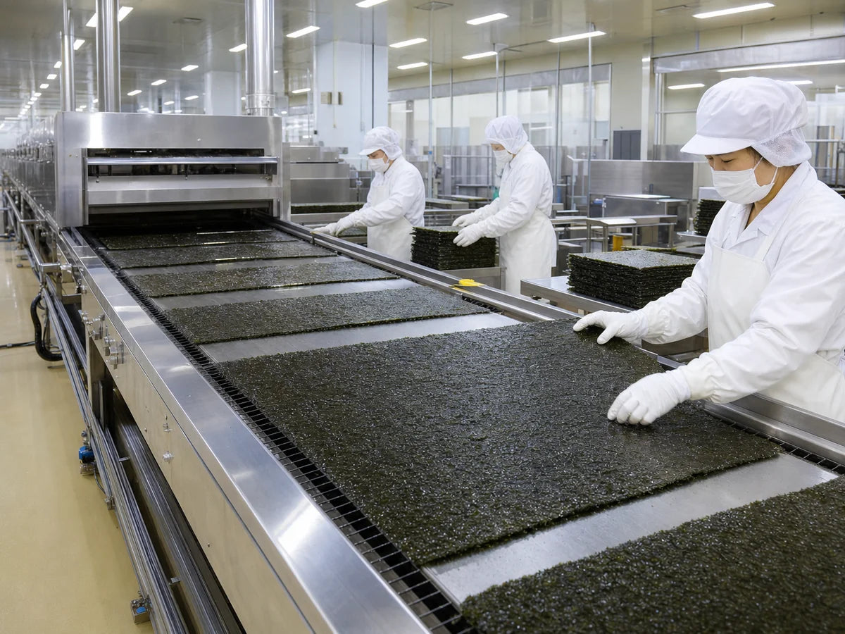 Korean roasted seaweed production line